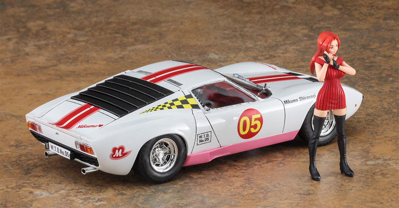 SP544 1/24 ワイルドたまごガールズ No.05 ランボルギーニ ミウラ P400 SV ‘白凪みくも’ w/フィギュア