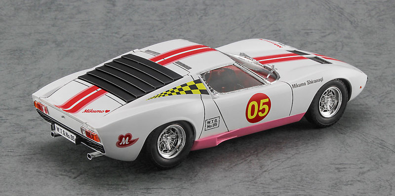 SP544 1/24 ワイルドたまごガールズ No.05 ランボルギーニ ミウラ P400 SV ‘白凪みくも’ w/フィギュア