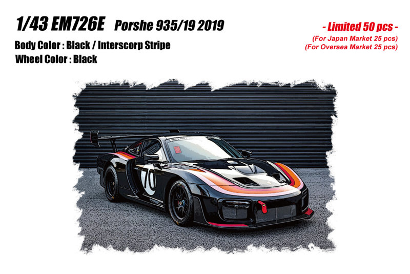 Porsche 935/19 2019 ブラック/インタースコープストライプ