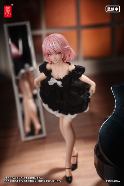 パフスリーブワンピース(ブラック)(ドール用) 画像5