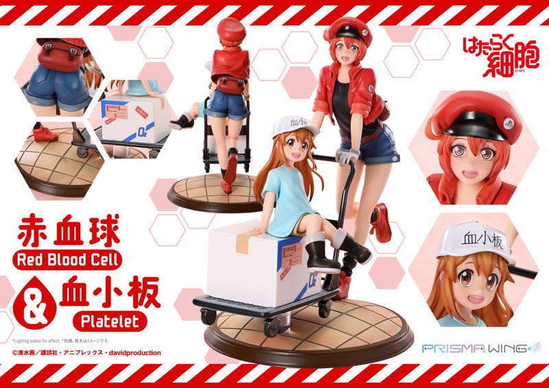 PRISMA WINGはたらく細胞！！ 赤血球＆血小板 Non Scale 完成品フィギュア 画像1
