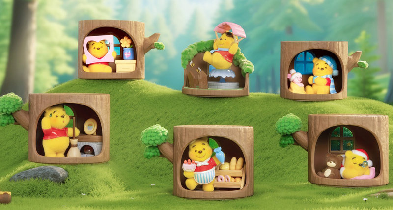 ディズニー くまのプーさん 森のツリーハウスシリーズ フィギュアブラインドボックス（1BOX=6個入）