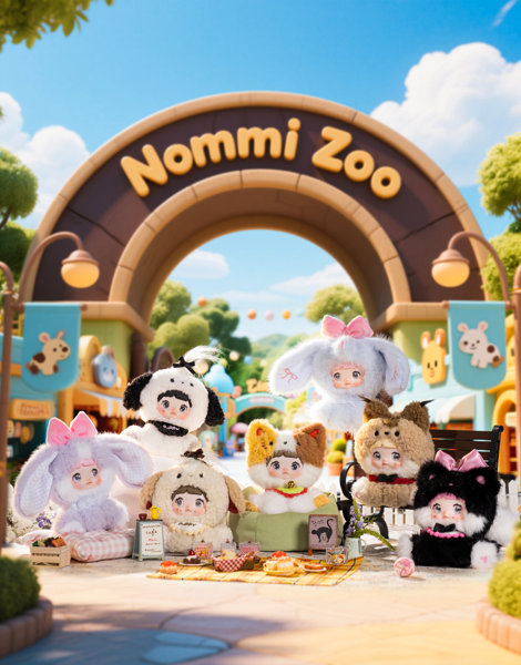 Nommi 糯米儿 おすわり動物園（1BOX=6個入）