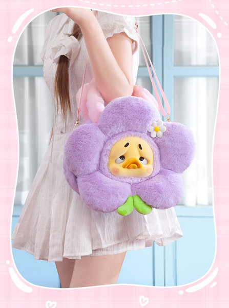 UPSETDUCK‐花咲くダック ぬいぐるみバッグ