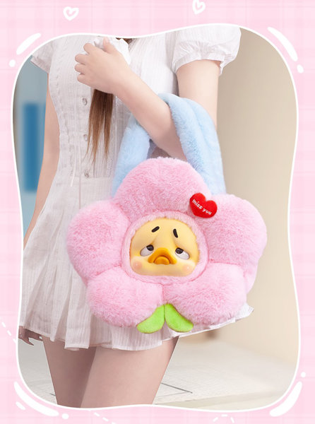 UPSETDUCK‐花咲くダック ぬいぐるみバッグ