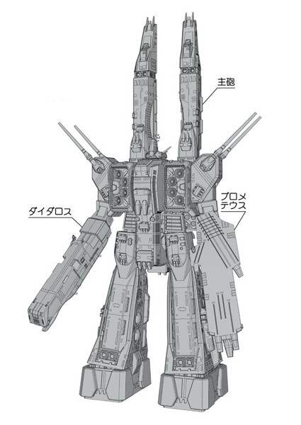 65841 1/4000 SDF-1 マクロス艦 強攻型 w/プロメテウス ＆ ダイダロス