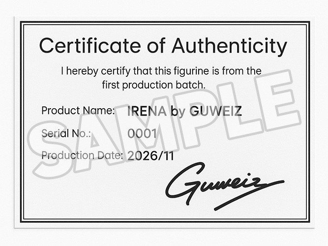 【二次受注】G.A.F.C.シリーズ 「IRENA by GUWEIZ」