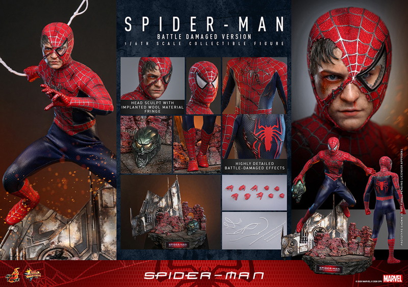【ムービー・マスターピース】 『スパイダーマン』1/6スケールフィギュア スパイダーマン（バトルダメージ版）