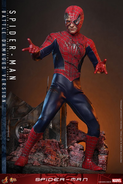【ムービー・マスターピース】 『スパイダーマン』1/6スケールフィギュア スパイダーマン（バトルダメージ版）