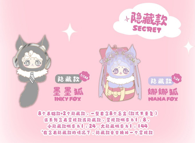 ペンペン 花ふわ狐 ― 秘境シリーズ（1BOX=8個入）