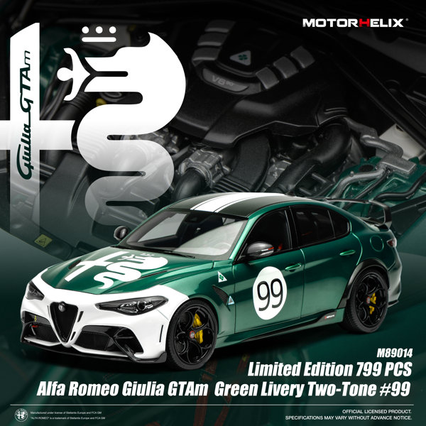 Alfa Romeo Giulia GTAm Green Livery Two-Tone ＃99