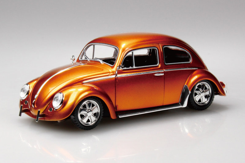 楽プラ スナップキット 1/32 フォルクスワーゲン ビートル カスタム（メタリックオレンジ） 【20CU-MO】