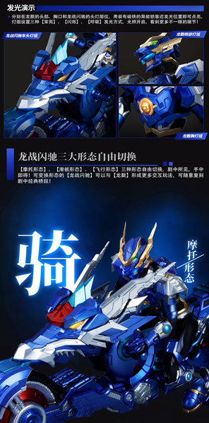 YI LI CHUANG WAN ULTRA BEAST FORCE 龍せん（りゅうせん） （Devin）×ドラゴンバイク 1/12スケール プラスチックモデルキット
