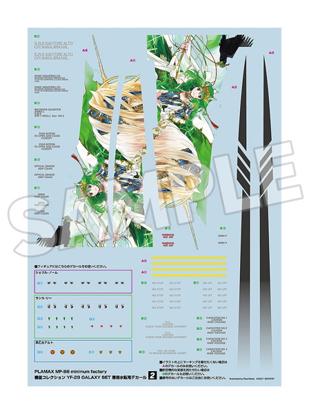 PLAMAX MF-98 minimum factory 機首コレクション YF-29 GALAXY SET