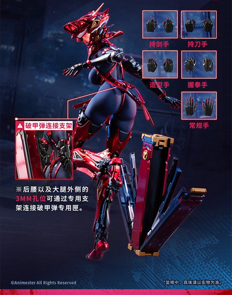 Animester×核金重構 NUCLEAR GOLD RECONSTRUCTION 紅蓮 1/9シームレスアクションフィギュア