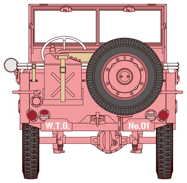 SP356 1/24 ワイルドたまごガールズ No.01 1/4トン 4×4トラック ‘エイミー マクドネル’ w/フィギュア