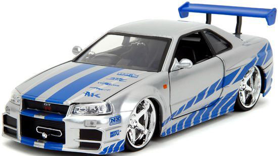 F＆F ニッサン スカイライン GT-R （R34） シルバー （ブライアン） 7,216円