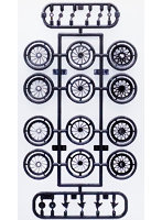 【再販】W14 1/24 ノーマルワイヤー シルバータイプ 17インチ