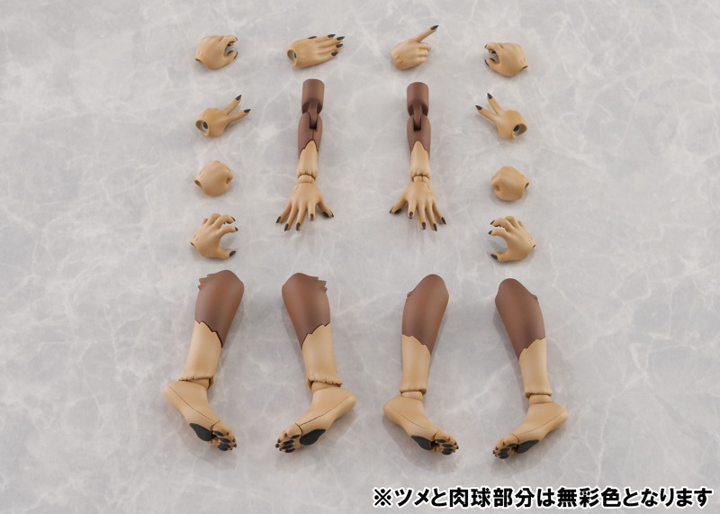 KO-02RJW アーム＆レッグパーツセット 01 ［ニホンオオカミカラー］
