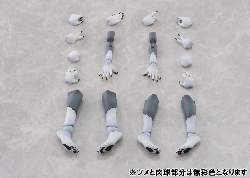 KO-02RGW アーム＆レッグパーツセット 01 ［ハイイロオオカミカラー］