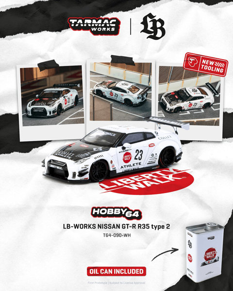 LB-WORKS NISSAN GT-R R35 type 2 White LB-WORKS NISSAN GT-R R35 type 2 White