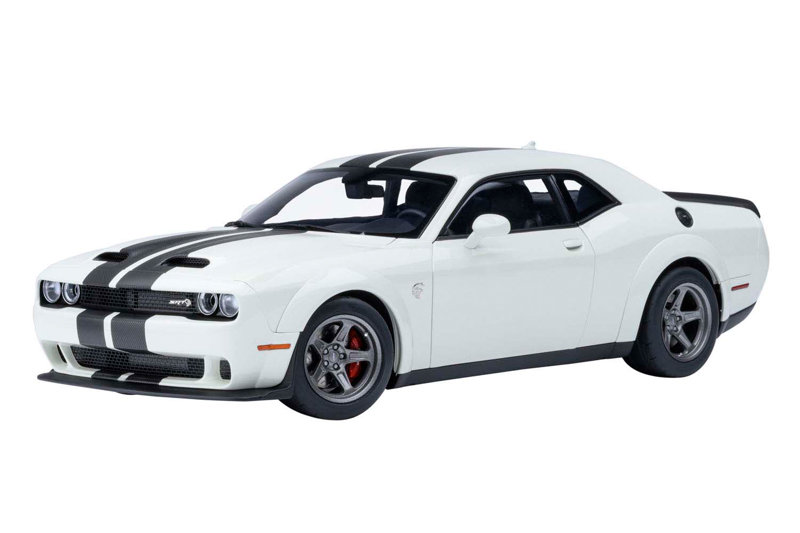 ダッジ チャレンジャー SRT スーパー ストック 2023 （ホワイト/カーボンブラック・ストライプ ＜KNUCKLE WHITE＞） 36,608円