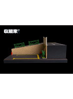 都市情景 駐車場と坂道 クリアケース付