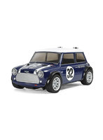 1/10電動RCカー ミニクーパー レーシング ブルー塗装済ボディ （MB-01シャーシ）