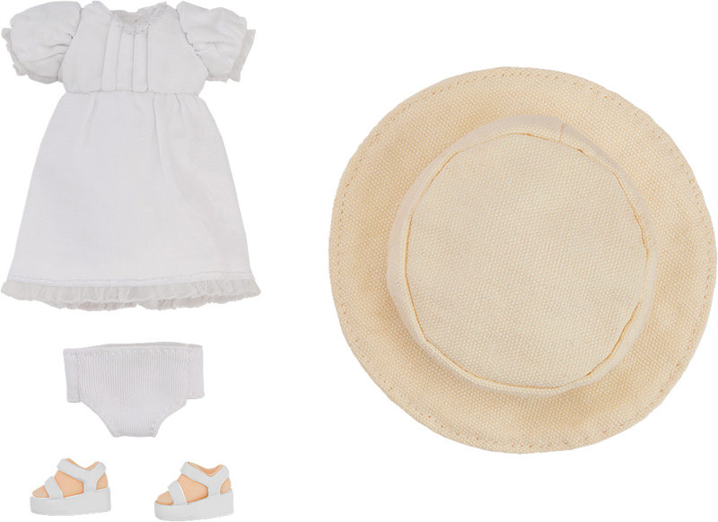 ねんどろいどどーる おようふくセット シンプルワンピース（ホワイト）のサムネイル画像