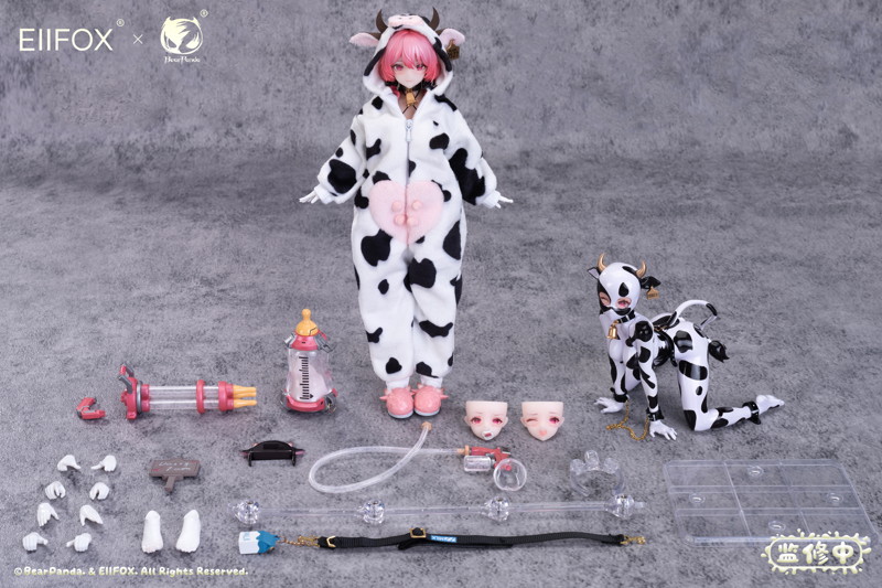 Bear Panda x EIIFOX 乳牛 MOMO 完成品アクションフィギュア