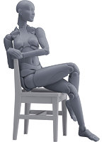 西村式デッサン人形 オリーブさん GRAY