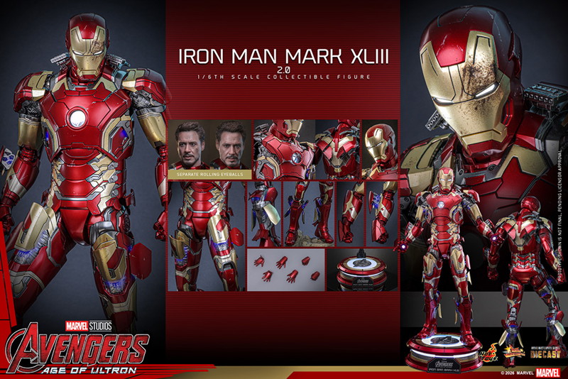 【ムービー・マスターピース DIECAST】 『アベンジャーズ/エイジ・オブ・ウルトロン』1/6スケールフィギュア アイアンマン・マーク43（2.0版）