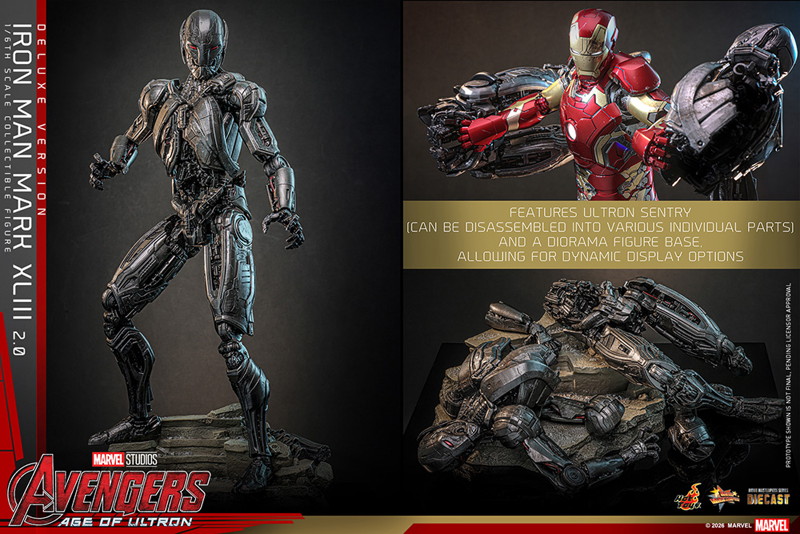 【ムービー・マスターピース DIECAST】 『アベンジャーズ/エイジ・オブ・ウルトロン』1/6スケールフィギュア アイアンマン・マーク43（2.0/デラックス版）