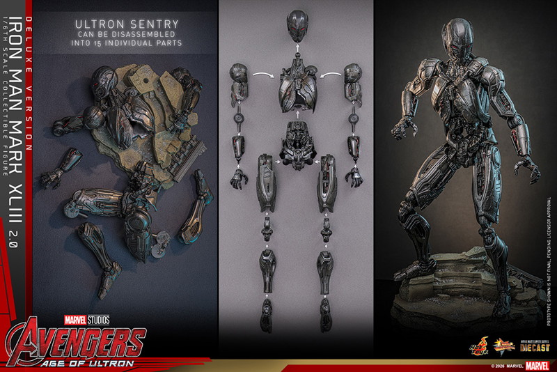 【ムービー・マスターピース DIECAST】 『アベンジャーズ/エイジ・オブ・ウルトロン』1/6スケールフィギュア アイアンマン・マーク43（2.0/デラックス版）