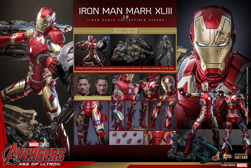 【ムービー・マスターピース DIECAST】 『アベンジャーズ/エイジ・オブ・ウルトロン』1/6スケールフィギュア アイアンマン・マーク43（2.0/デラックス版）
