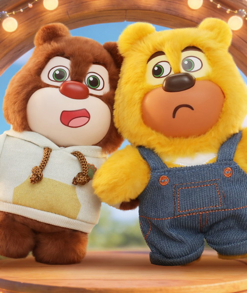 006_52TOYS BLINDBOX 熊出没 ファッションウィーク ぬいぐるみストラップ（1BOX=6個入）