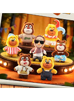 006_52TOYS BLINDBOX 熊出没 ファッションウィーク ぬいぐるみストラップ（1BOX=6個入）