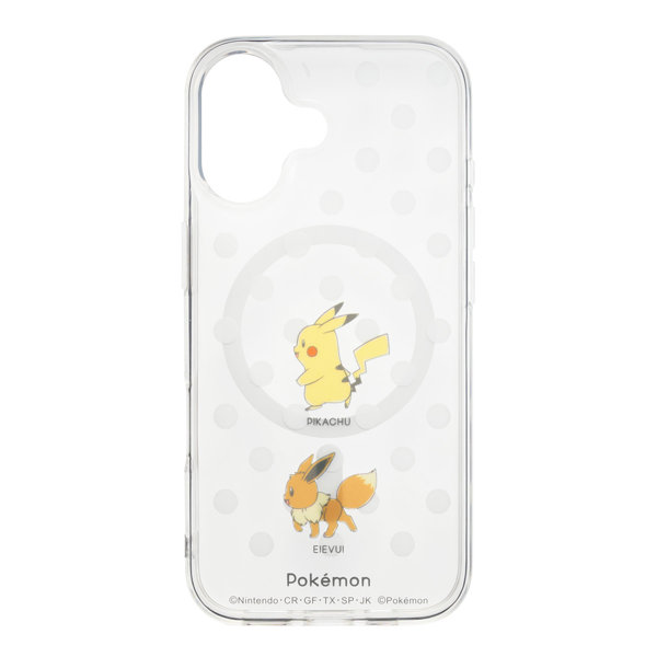 iPhone17対応 ポケットモンスター MagSafe対応ケース ピカチュウ＆イーブイ