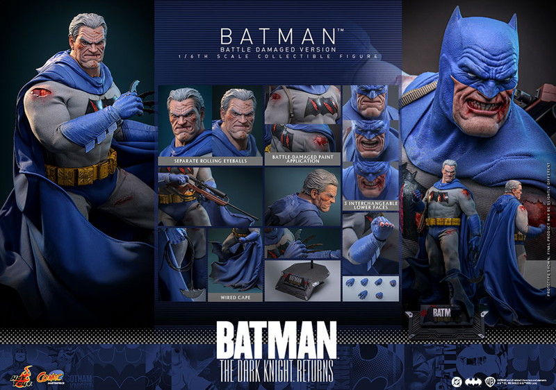 【コミック・マスターピース】 『バットマン:ダークナイト・リターンズ』1/6スケールフィギュア バットマン（バトルダメージ版）