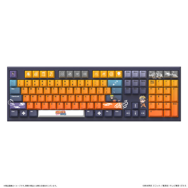 NARUTO-ナルト- 疾風伝 AMICIS メカニカルキーボード 108 英語配列 Standard Edition
