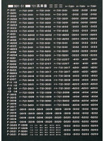 TTL801-51 721系車番標記（白）