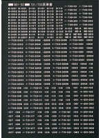 TTL801-52 731/733系車番標記（白）