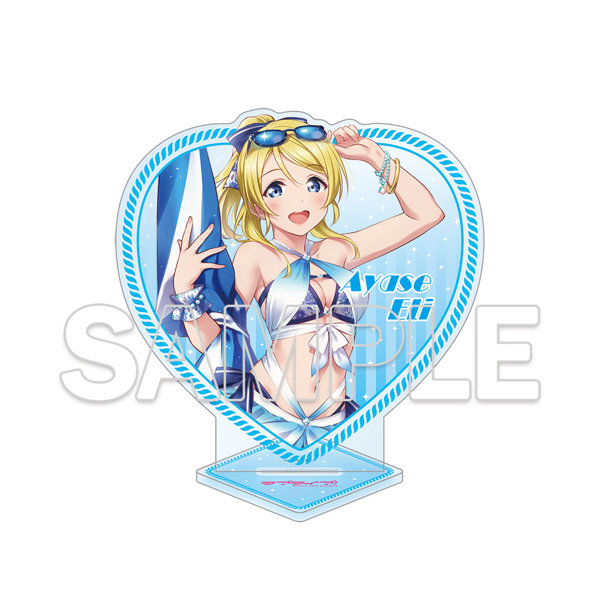 ラブライブ！ ハート型ラメ入りアクリルスタンド 絢瀬絵里