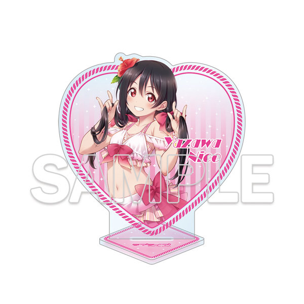 ラブライブ！ ハート型ラメ入りアクリルスタンド 矢澤にこ