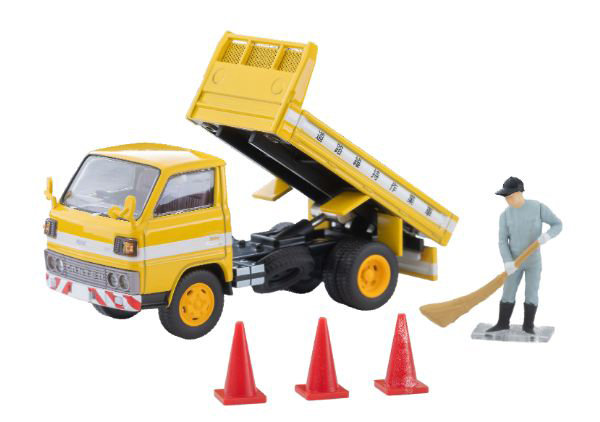 三菱ふそう キャンター ダンプトラック 道路維持作業車 フィギュア付