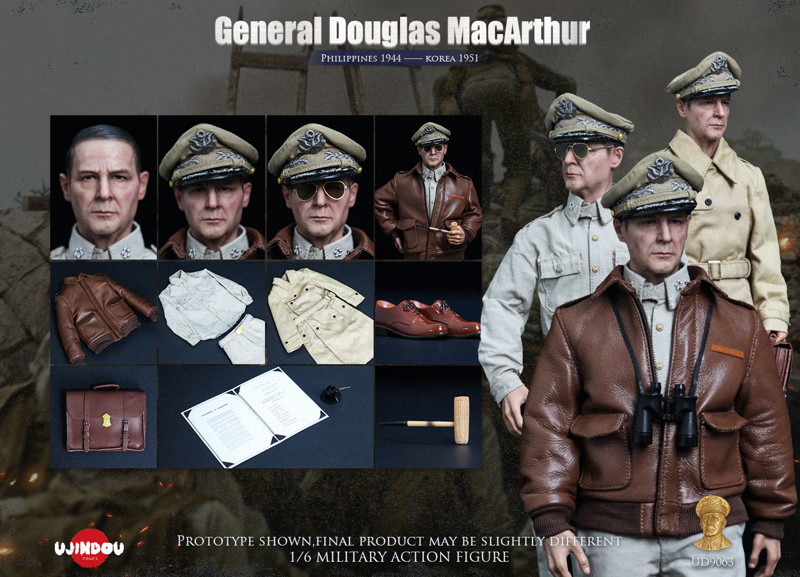 1/6 コレクティブルアクションフィギュア ダグラス・マッカーサー将軍 フィリピン 1944 - 朝鮮戦争 1951