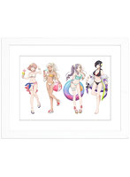 ポールプリンセス！！ 描き下ろしキャラファイングラフ ギャラクシープリンセス/水着 A4