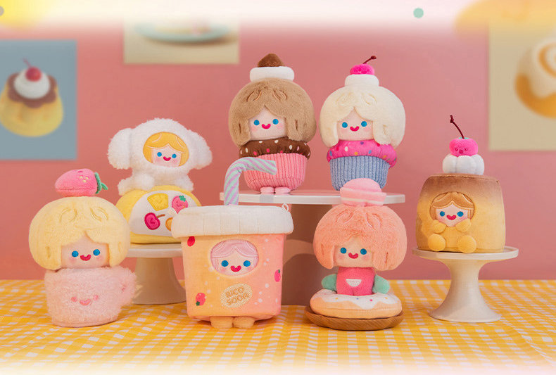 FINDING UNICORN Everywhere CELL RiCO with ME HAPPY SWEETS（ハッピー・スイーツ）シリーズ トレーディングプラッシュ（1BOX=6個入）