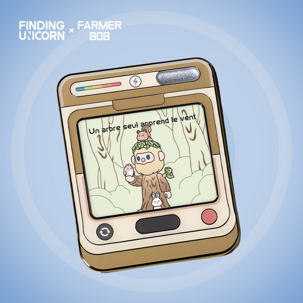 FINDING UNICORN FARMER BOB フラッシュバックシリーズ トレーディングピンバッジ（1BOX=6個入）