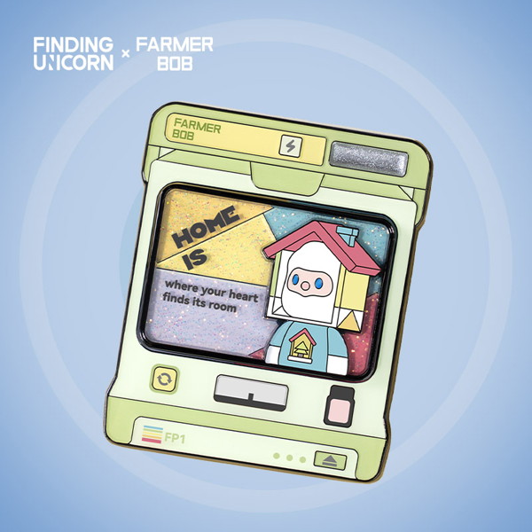 FINDING UNICORN FARMER BOB フラッシュバックシリーズ トレーディングピンバッジ（1BOX=6個入）